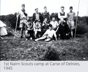 1st Nairn Scouts camp at Carse of Delnies 1945